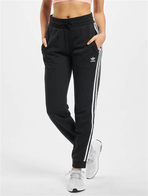 adidas broek zwart lang band|adidas damesbroeken.